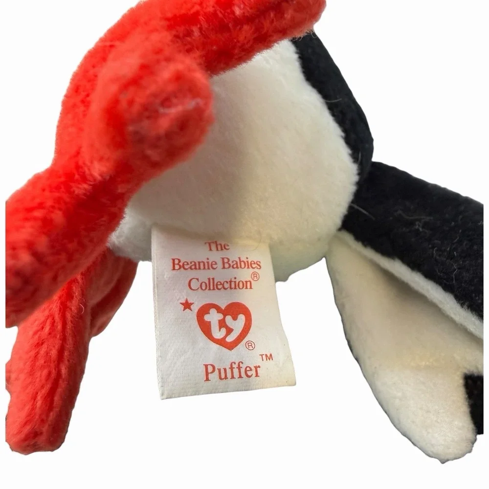 Vintage‎ Ty Original Beanie Baby Puffer The Puffin Penguin Bird Toy Retired 1997